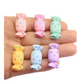 Colorful Dot Candy Series Miniature Flat Back Resin Cabochons for Hairpin Scrapbooking DIY Home Decor Craft Accessories