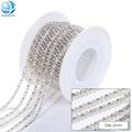 Wholesale Jewelry Cup Chain Silver Rhinestone Chains Decoration for Garment Accessories
