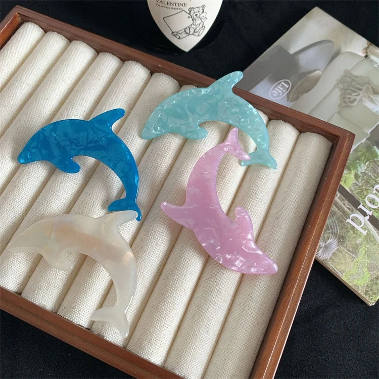 2023 New Women Elegant Light Luxury Dolphin Hairpin Hair Clip Accessories Wholesale Hair Clips Barrette for Women