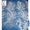 2022 New Luxury Heavy Beading Embroidered Lace Glitter Crystal Sequins Tulle Fabric for Bridal Dress