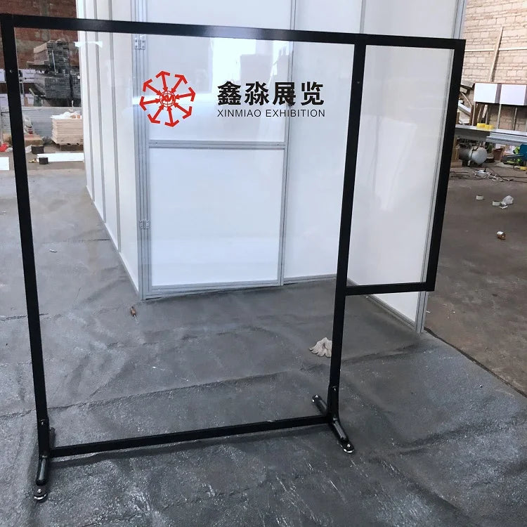 Office Aluminum Wall Partition Plexiglass Acrylic Room Dividerglass Partition Sneeze Guard Shield Customized