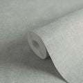 Made in Germany - Solid Wallpaper rolls Grey Blue - Non Woven Vinyl - Modern Wallpaper Textile Structure - 1005 x 053 m