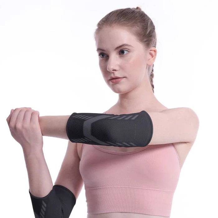 Compression Elbow Sleeve Support Sport Protector Tennis Knitting Elbow Brace Nylon Pain Relief Gym