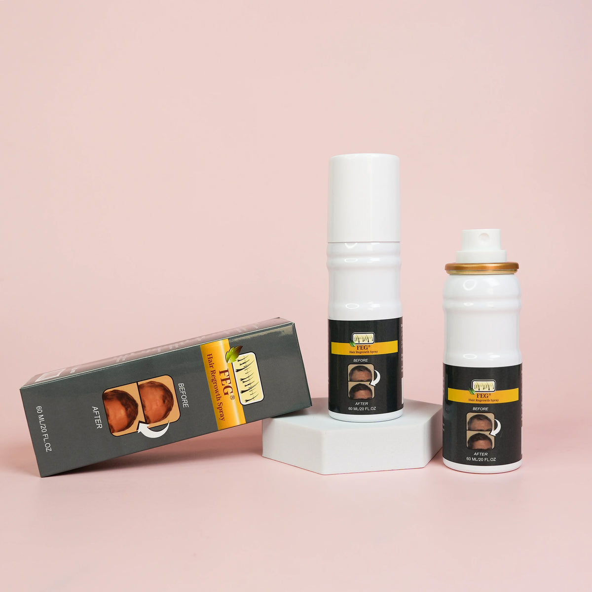 Organic Top Selling Hair Loss Treatment Hair Regrowth 60ml Vegan Ingredients Naturals Hair Growth Spray for Home Use