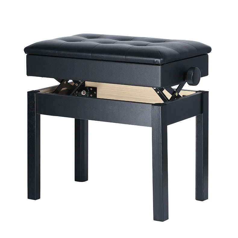 Durable & Waterproof PU Leather Black Piano Chair Adjustable Piccolo Bench with Quality Guarantee