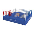 Customized Professional Boxing Ring Canvas Cover with Steel Frame AIBA Standard Printed Logo for Outdoor & Indoor Use