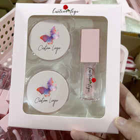 3 in 1 Travel Size Lip Oil Scrub Set Mini Colored Lip Care Gloss Scent Oils Moisturizing Lip Pearlescent Glow Oil Set