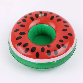 Swimming Pool Floating Watermelon Drinks Beer Can Holders