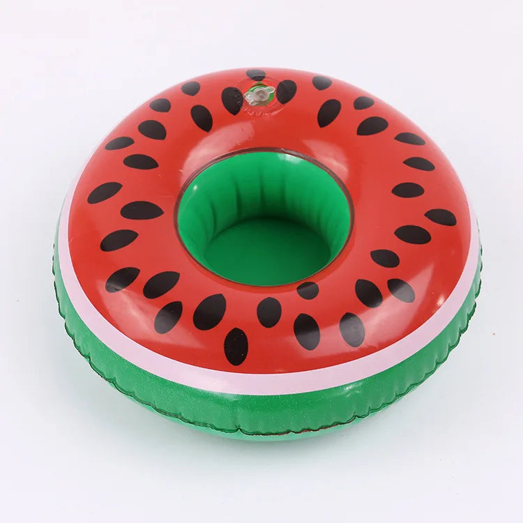 Swimming Pool Floating Watermelon Drinks Beer Can Holders
