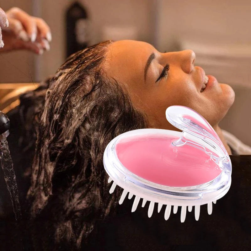 Household Head Shampoo and Massage Brush Tool Silicone Adult Head Grabber Men's Scalp Meridian Shampoo and Massage Comb