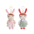Metoo-doll Original New Style Mini Pastoral Bunny Plush Keychain Kawaii Kids Toys Mini Plush Toys Custom