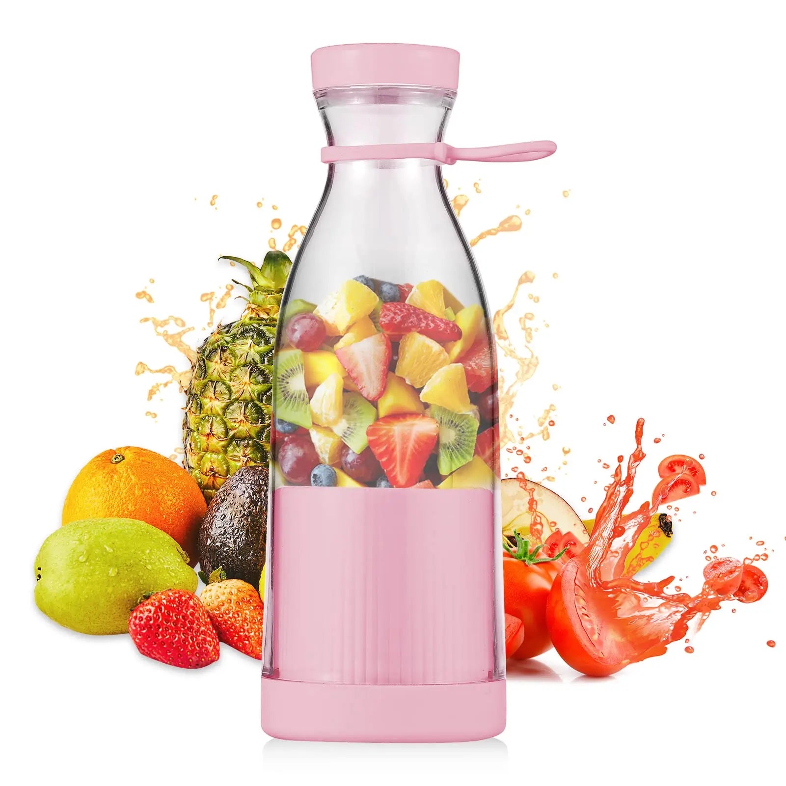 Mini Electric Juicer Cup 420Ml Portable Juicer Mixer Usb 6 Blade Blender Espremedor De Laranja Fresh Fruit Juice Blender