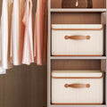 Wardrobe Foldable Cloth Storage Organizer Bag Large Capacity Waterproof Oxford Steel Frame Clothes Storage Box
