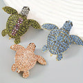 Gorgeous Rhinestone Turtle Brooch Cute Girl Shining Brooches Trendy Corsage Suit Accessories Men Party Clothes Corsage Jewelry