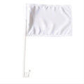 Qualisub Personalized Sublimation Car Flag Blanks in White Color for Heat Press
