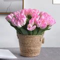 Simulated Tulip Factory Wholesale Real Touch Moisture Tulip Wedding Home Decor Artificial Flowers Floral Arrangement Silk Flower