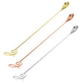 Long Gold Colored Cocktail Spoon BarTool Stainless Steel Bar Mixing Spoon