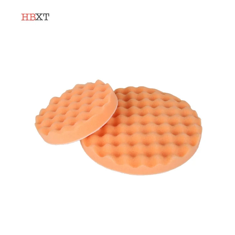 2''3''4''5''6''7''8'' Orange Waffle  Cutting Foam Pad H & L Type White Loop Sponge Wheels for Auto Detailing Car Beauty
