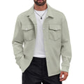Wholesale Outdoor Casual Coat Mens Fashion Buttons Windproof Lightweight Jacket for Men