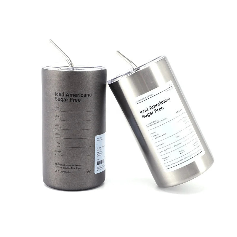 Hot Selling Tumblers Wholesale 12oz Americano Ice Coffee Tumbler Stainless Steel Insulated Coffee Bulk Drinking Cups