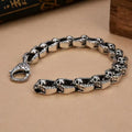 Wholesale Retro Stainless Steel Scary Skull Fashion Bracelet Personalized Gothic Hip Hop Style for Men Street Punk Jewelry