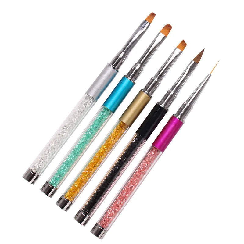 Nail Tools Diamond Painted Drawing UV Gel DIY Brush Tool Nail Art Painted Crystal Light Therapy Pen