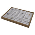 Jewelry Store New Style Antique Walnut Grain Jewelry Rings Bangles Display Show Tray Case