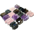 Natural Amethyst Labradorite Small Quartz Crystal Double Terminated Crystal Wand Points Healing Stones Point