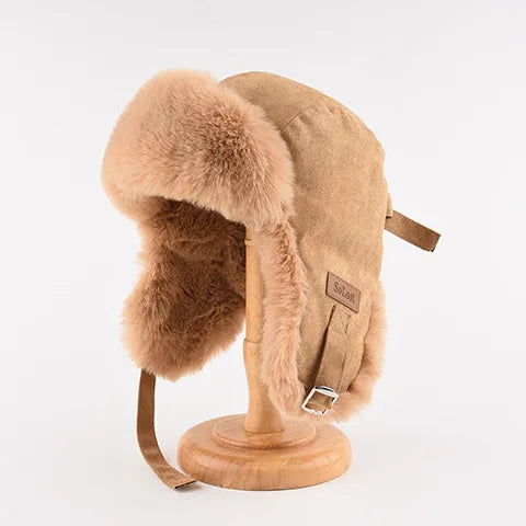 Men Women Autumn Earflaps Winter Trooper Hat Thickened Warm pilot Outdoor Cycling Ear protection aviator Hats