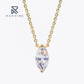 Rochime Marquise Cut  Choker Necklace 925 Sterling Silver Cubic Zirconia Fine Jewelry 18k Gold Manufacturing for Women