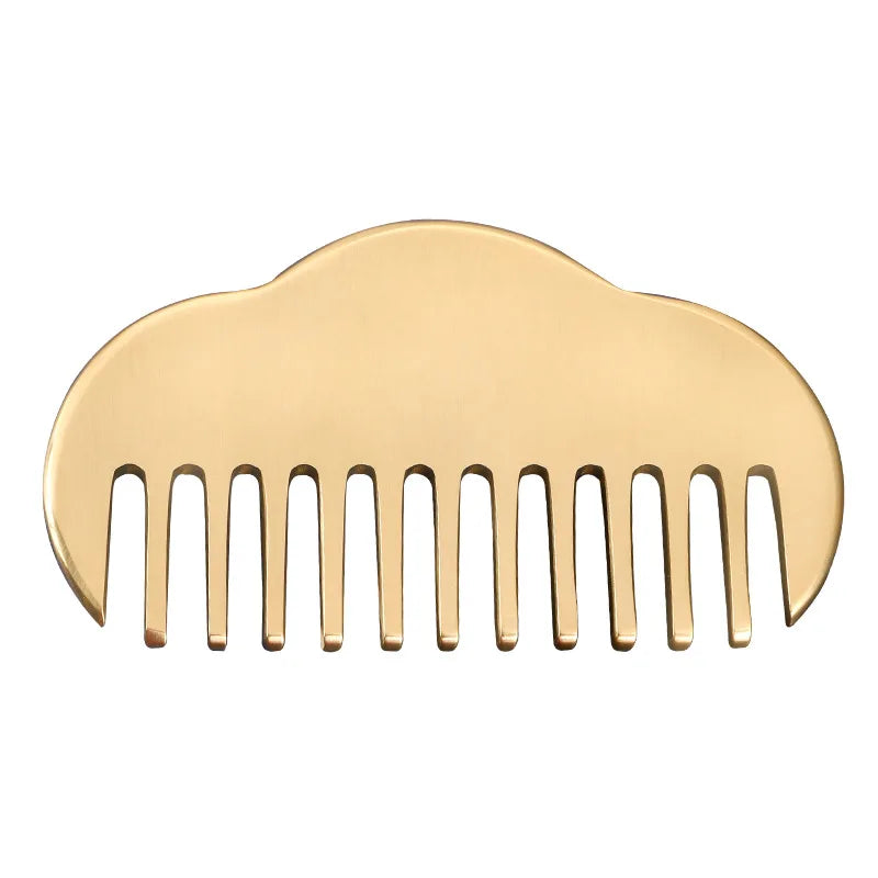 HZ Gold Brass Scraping Massage Bent Guasha Tool Scraping Massage Board Metal Copper Gua Sha
