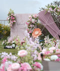 C233 New Macaron Color Artificial Flower Wedding Artificial Flowers Runner Flower Ball Wedding for Party Wedding Decorations