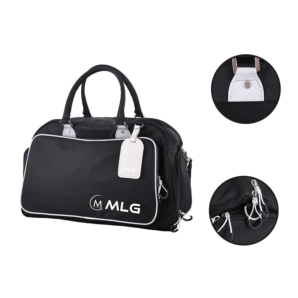 Factory Price Custom Logo Waterproof Zipper Clothing Boston Bags Nylon Golf Boston Bag