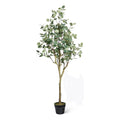 Guangdong Manufacturer Wholesale Cheap Price 170CM Tall Artificial Eucalyptus Tree Plants Faux Money Tree for Decor Wedding Tree