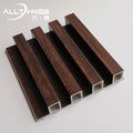 Producers Interlocking PVC Wall Panel Decorative Wood-Plastic Bamboo Fibre Fluted Grooved Waterproof for Office School