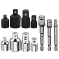 Chrome Vanadium Steel Ratchet Wrench Socket Adapter 1/4" 3/8" 1/2" Extension Drill Bit Bar Power Tools Drive Socket Converter