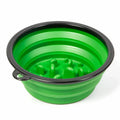 Collapsible Dog Slow Bowl Collapsible Dog Water Bowls Portable Pet Feeding Watering Dish for Cats Dogs Walking Traveling