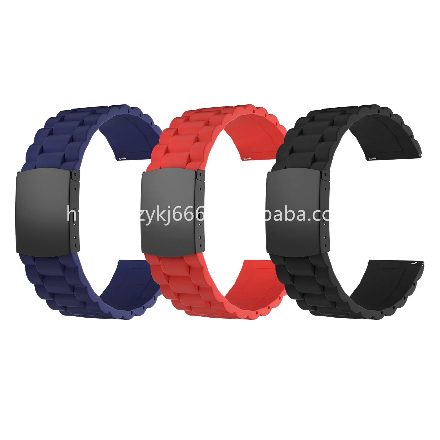 Factory Cheap Silicone Rubber Sport Watch Bands Strap Replacement Smart Watchbands for Smart Watches