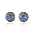 JINSE Trends Customised Earrings Tiny Round Shape Multiple Color Kpop Earrings for Women Men MegaBDM
