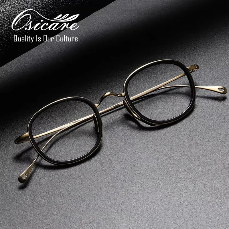 Osicare Designer Brand Eyewear Montura De Gafas De Lujo Brillen Gentleman Academy Men Pure Titanium Glasses Eyeglasses Frame