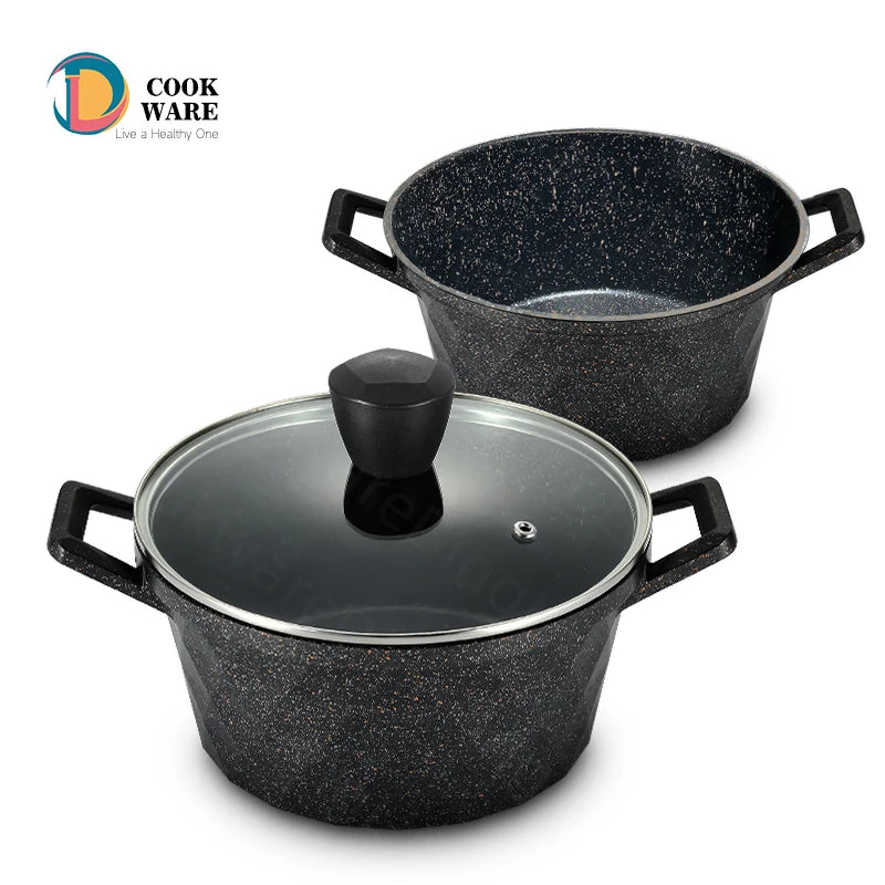 Multiple Ply Aluminium Die Casting Non-Stick Induction Modern Soup & Stock Pots Cookware Sets for Household Cooking