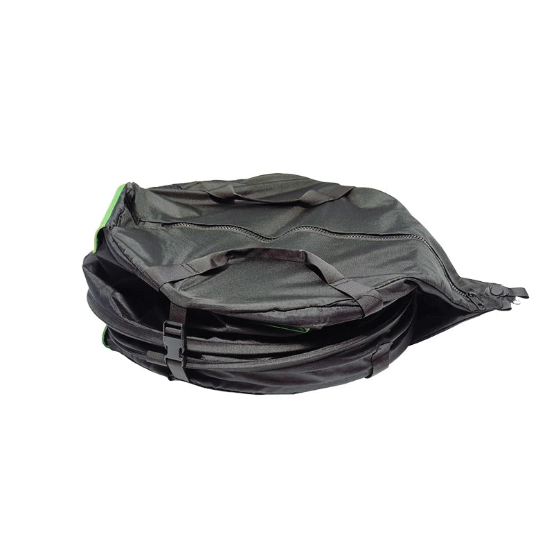 Garden Harvest Portable Trimmer Bag Hydroponics Collapsible Waterproof Black Nylon Leaf-Shaped Garden Tool