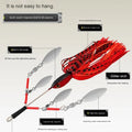 13cm 27g PVC Spinner Buzz Bait Fishing Lures Jig Head Silicone Skirts Tail Buzzbait for River Pike Peche Bass Fishing