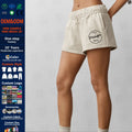 Custom Cotton Workout Ladies Shorts Custom Embroidered Relaxed Fit Hot Girls Black Summer Sweat Running Bike Women's Shorts