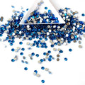Capri Blue Non Hotfix  Rhinestone Flat Back Crystal Embroidery  Rhinestones for Wedding Dress