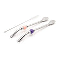 Hot Selling Reusable Stainless Steel Yerba Mate Filter Spoon Straw Filter Loose Leaf Tea Infuser for Metal Drinking Straw Spoon