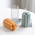 HY Geometric Building Block Shaped Plastic Scented Candle Mold Cross Acrylic Candle Making Mold