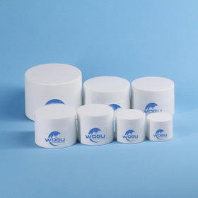 Customize 5g 10g 15g 20g 30g 50g 100g Double Wall PP Cosmetic Face Eye Cream Containers Matte Frosted White Plastic Jars
