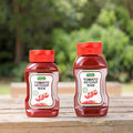 300ml 360ml PET Food Grade Plastic Flat Bottle for Salad Dressing Flip Cap Squeeze Ketchup Empty Bottle Packaging