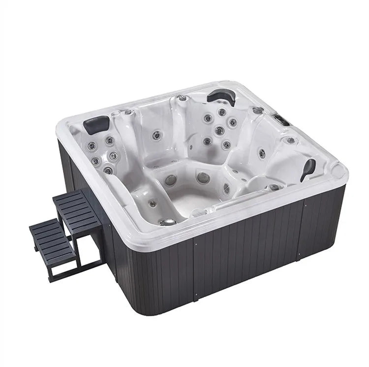 All Seasons 5 6 Person Acrylic Outdoor Spa Hot Tub 1450L 44 Jets Balboa System